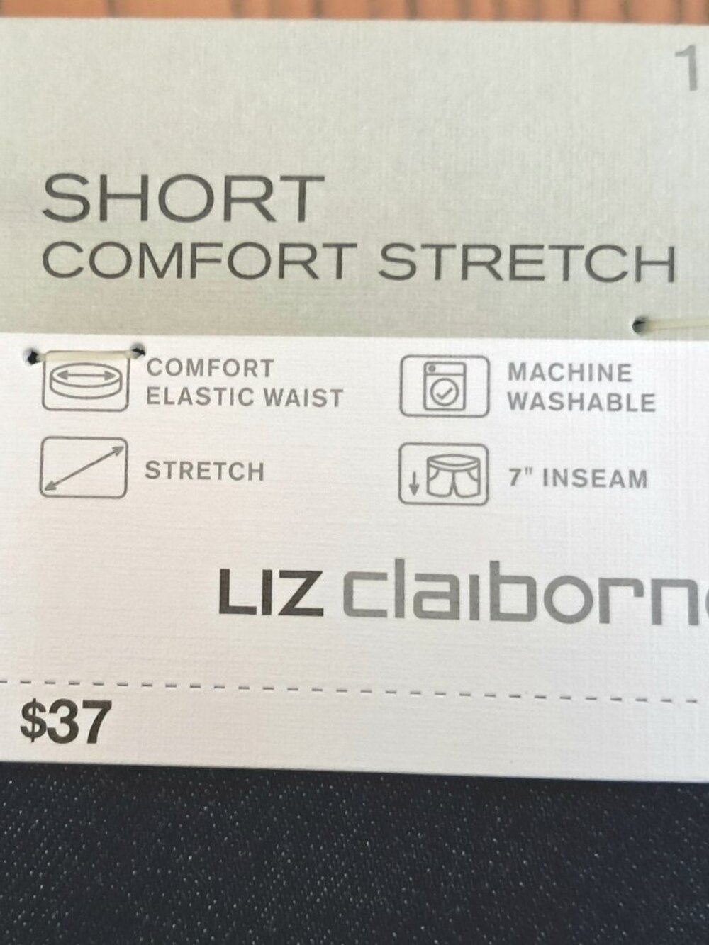 TWO Pairs Liz Claiborne COMFORT STRETCH Classic Shorts Size 12 NWT - Picture 10 of 13